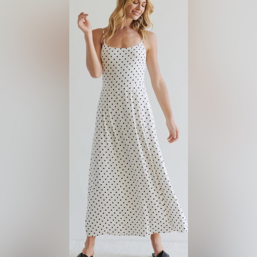 Jenni Kayne Rove polka dot dress size large.